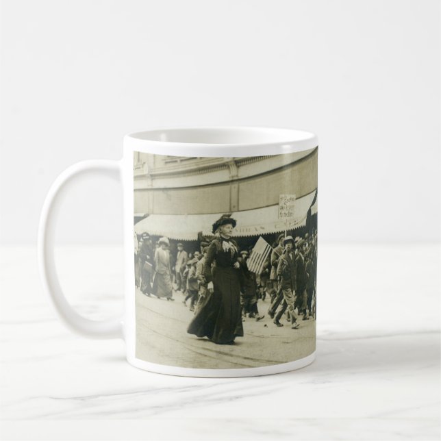 Caneca De Café PATRIOTIC Mug - Mãe Jones - cita. (Esquerda)