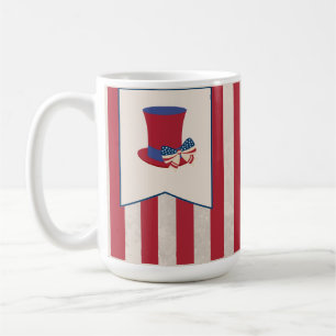 Caneca De Café Patriotic USA Flag Mug Taça do Café do Orgulho A