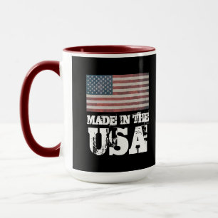 CANECA DE CAFÉ PATRIÓTICA FEITA NOS EUA