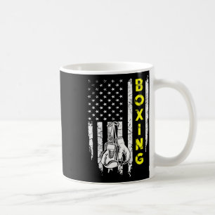 Caneca De Café Patriótico Boxing American Flag 4 De Julho