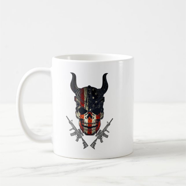 Caneca De Café Patriótico de Bandeira dos EUA (Esquerda)