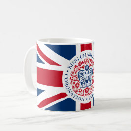 Caneca De Café Patriótico do Logotipo Real da coroação Rei Carlos