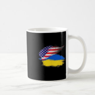 Caneca De Café Patriótico Estados Unidos Usa Ucrânia Americano Uc