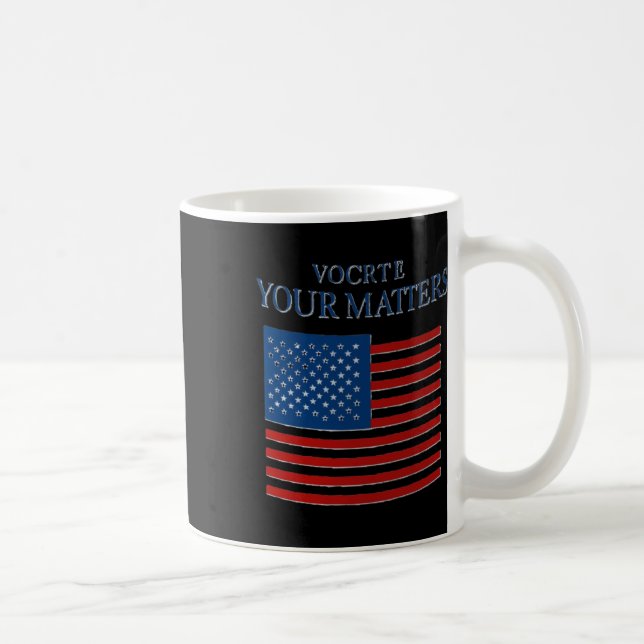 Caneca De Café Patriótico Seu Voto É Design (Direita)