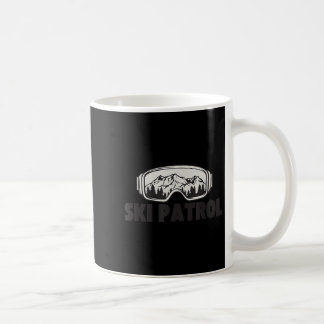 Caneca De Café Patrulha de Esqui de inverno óculos de esqui de mo
