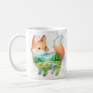 Caneca De Café Patryside Fox / Raccoon Dreamscape