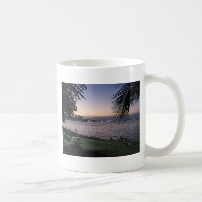Caneca De Café Pattaya Beach Sunset.. Chonburi, Tailândia (Direita)