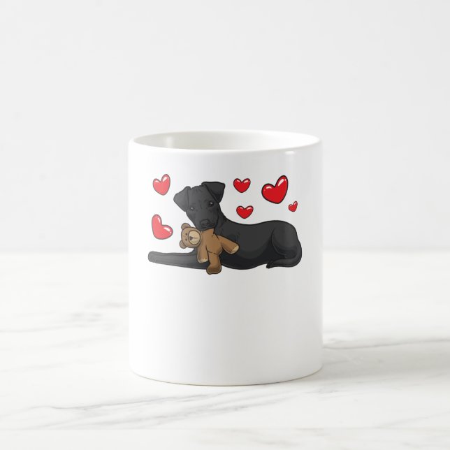 Caneca De Café Patterdale Terrier Dog Com Animal Recheado (Centro)