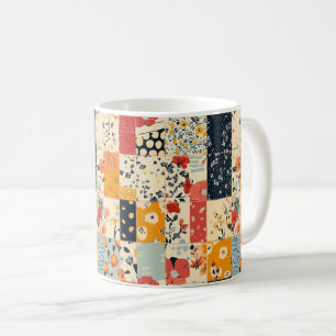 Caneca De Café Patterno Floral Vintage (8)