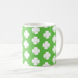 Caneca De Café Patterno irlandês Shamrock 1 Rua Feliz Patrick Mug