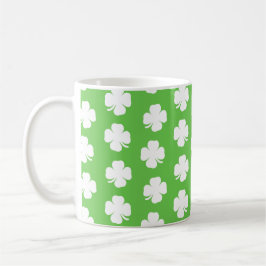 Caneca De Café Patterno irlandês Shamrock 1 Rua Feliz Patrick Mug