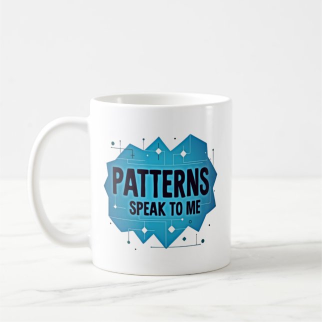 Caneca De Café Patterns Speak to Me (Esquerda)