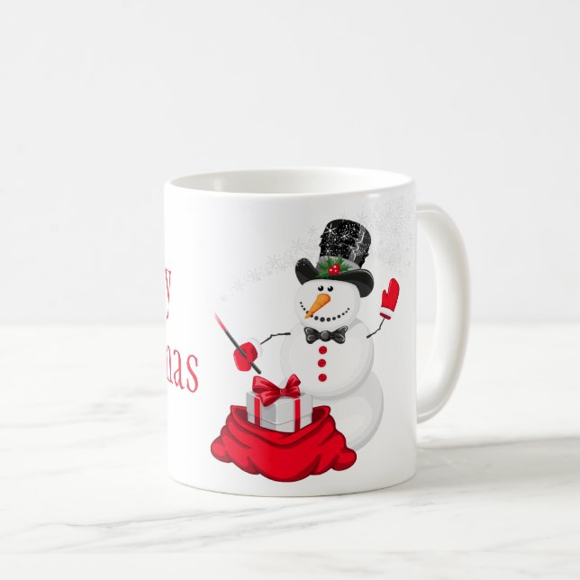 Caneca De Café Pau de Natal (Frente Esquerda)
