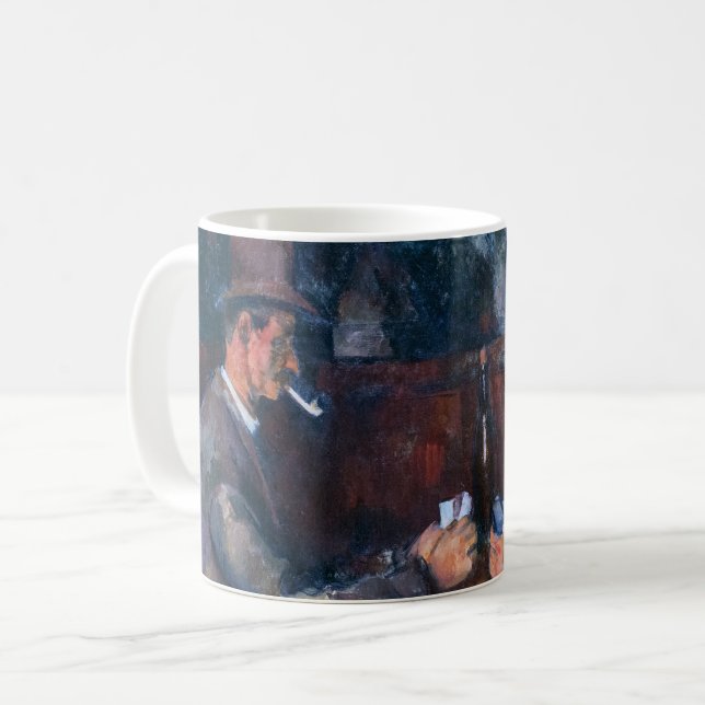 Caneca De Café Paul Cezanne - Os Jogadores de Cartas (Frente Esquerda)