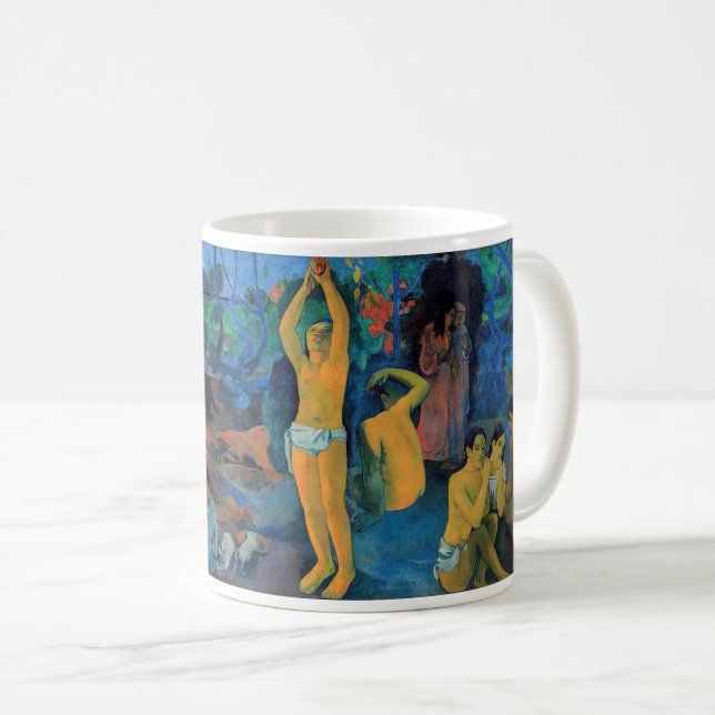 Caneca De Café Paul Gauguin - De Onde Viemos? (Frente Esquerda)