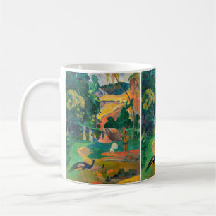 Caneca De Café Paul Gauguin - Paisagem com Peacocks / Matamoe