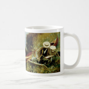 Caneca De Café Paul Helleu Sketching com sua esposa Café Mug