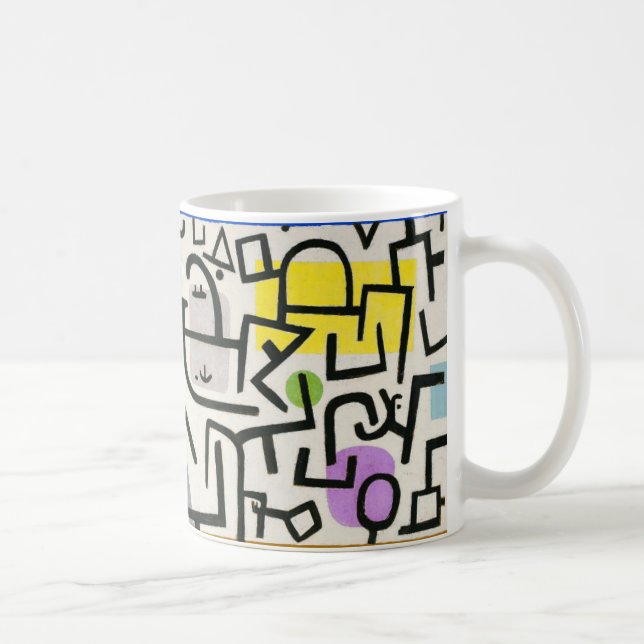 Caneca De Café Paul Klee Rich Harbor Abstrato Expressionismo (Direita)