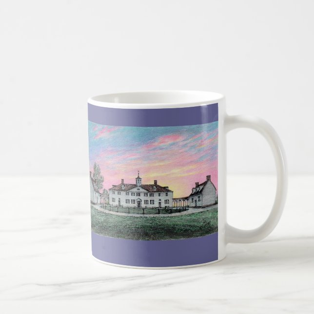 Caneca De Café Paul McGehee "Monte Vernon Dawn" Mug (Direita)
