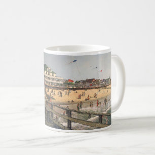 Caneca De Café Paul McGehee "Ocean City Panorama - 1915" Mug