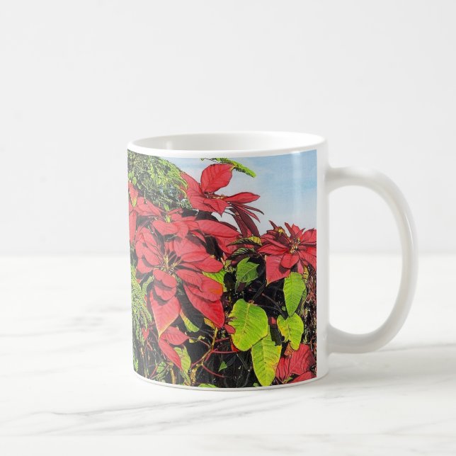 Caneca De Café Paul McGehee "Poinsettias" Mug (Direita)