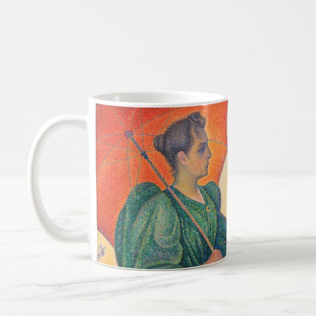 Caneca De Café Paul Signac - Mulher com Guarda-Sol (Esquerda)