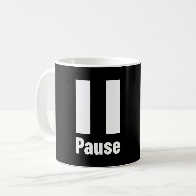Caneca De Café Pausa (Frente Esquerda)