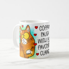 Caneca De Café pausa de café com as minhas garras favoritas