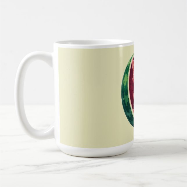 Caneca De Café Pausa para Café do Gato Melancia (Esquerda)