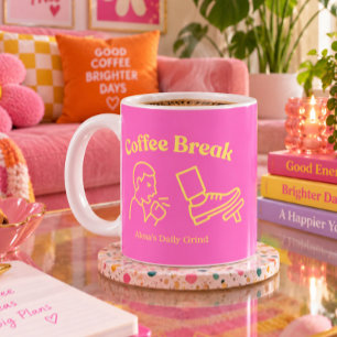 Caneca De Café Pausa para Café Tosse de Travão - Divertido Person