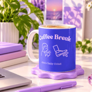 Caneca De Café Pausa para Café/Tosse - Personalizado Divertido