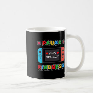 Caneca De Café Pausar E Selecionar A Unidade Anti-Bullying Do Jog