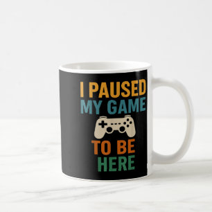 Caneca De Café Pausei Meu Jogo Engraçado Pai Joystick Humor Ca