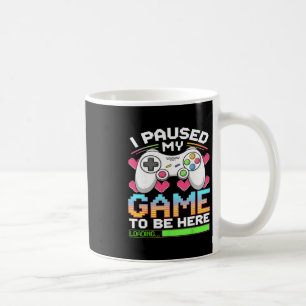 Caneca De Café Pauso meu jogo para estar aqui Gamer carregando