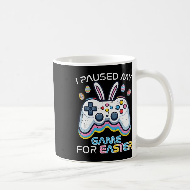 Caneca De Café Pausou Meu Jogo Para Páscoa Jogo Jogadores Jovens  (Direita)