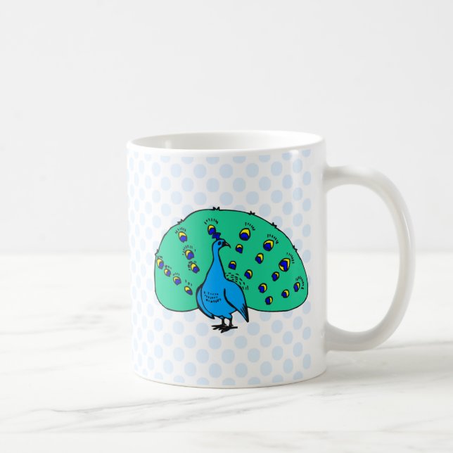 Caneca De Café Pavão de Pran (Direita)