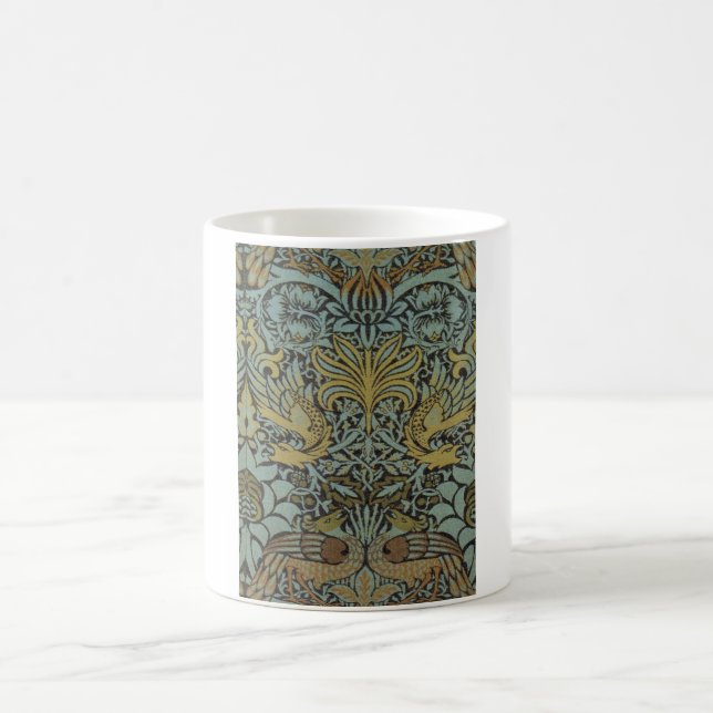 Caneca De Café Pavão e Dragão (por William Morris) (Centro)