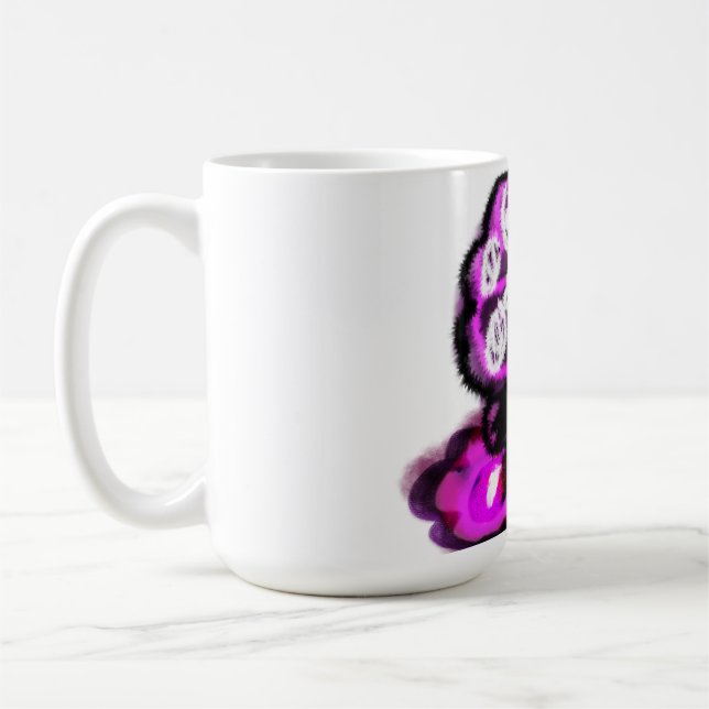 Caneca De Café Pavão roxo (Esquerda)