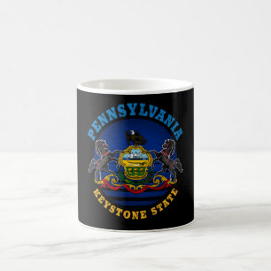 CANECA DE CAFÉ PAVILHÃO DO ESTADO DO KEYSTONE PENNSYLVANIA
