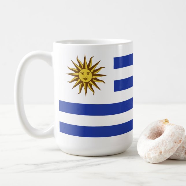 Caneca De Café pavilhão Uruguai (Com Donut)