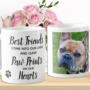 Caneca De Café Paw Imprime em nosso Coração Memorial Pet