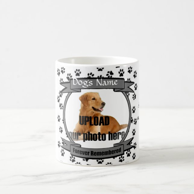 Caneca De Café Paw Imprime o Memorial do Cachorro (Centro)