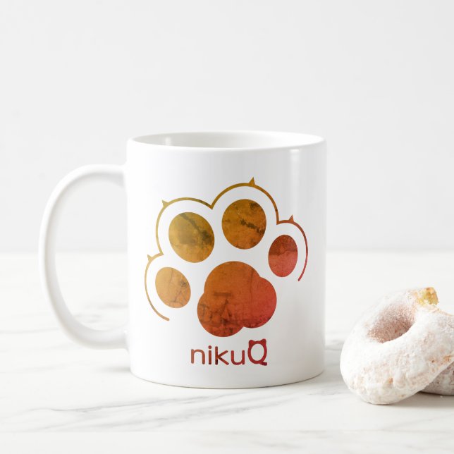 Caneca De Café paw paws cat nikuQシリーズ 肉球 （猫） デザイン  (Com Donut)