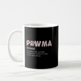 Caneca De Café Pawma Definition T-shirt mama Grandma tia dog lov