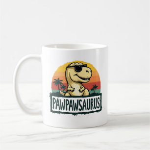 Caneca De Café Pawpawsaurus Dinossaur Avô Dia de os pais Saurus