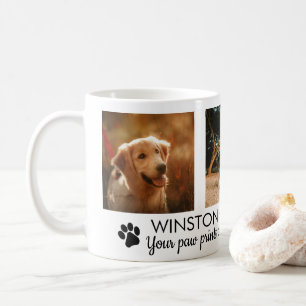 Caneca De Café Pawprint Dog Memorial Foto de Café Mug