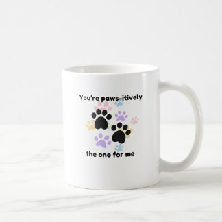 Caneca De Café "Paws-Itively for Me - Cute Dog Lover Mug"