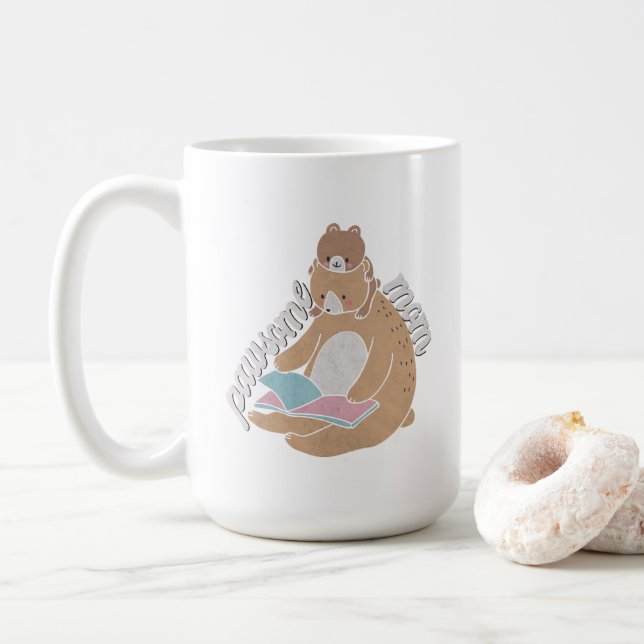 Caneca De Café Pawsome Mãe (Com Donut)