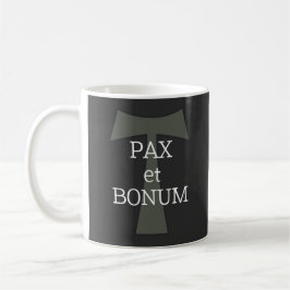 Caneca De Café Pax et Bonum (Paz e Bem)