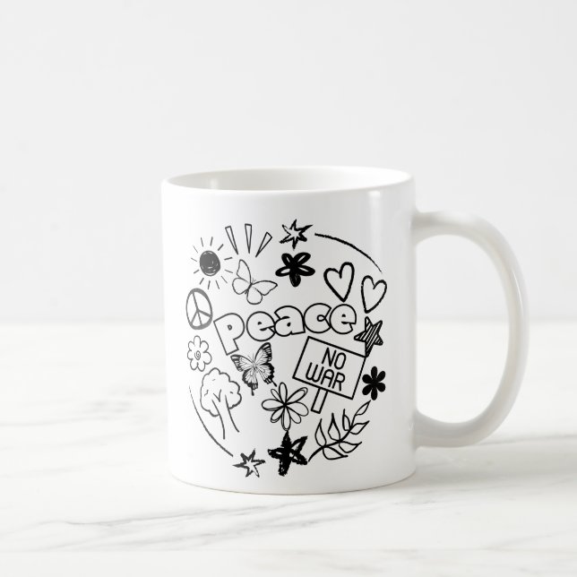 Caneca De Café Paz (Direita)